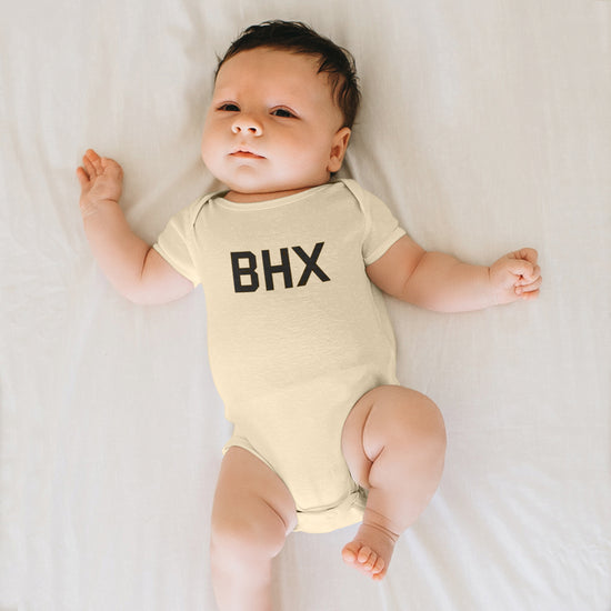 Brumbox BHX baby grow in organic natural colour (front)