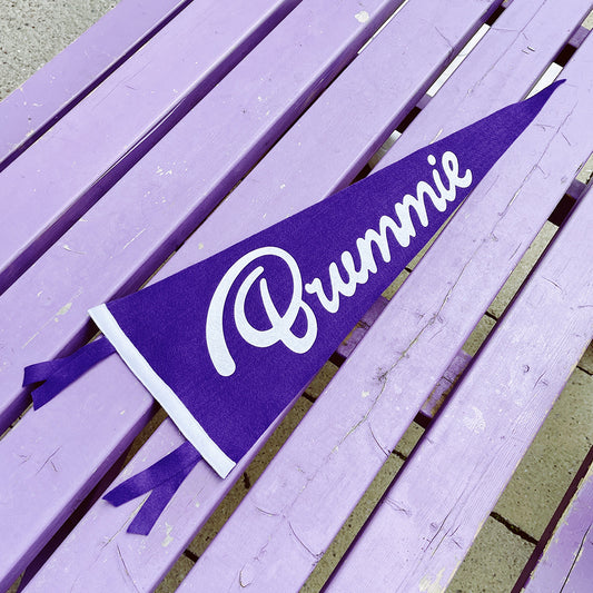 Brumbox Brummie purple vintage sports pennant